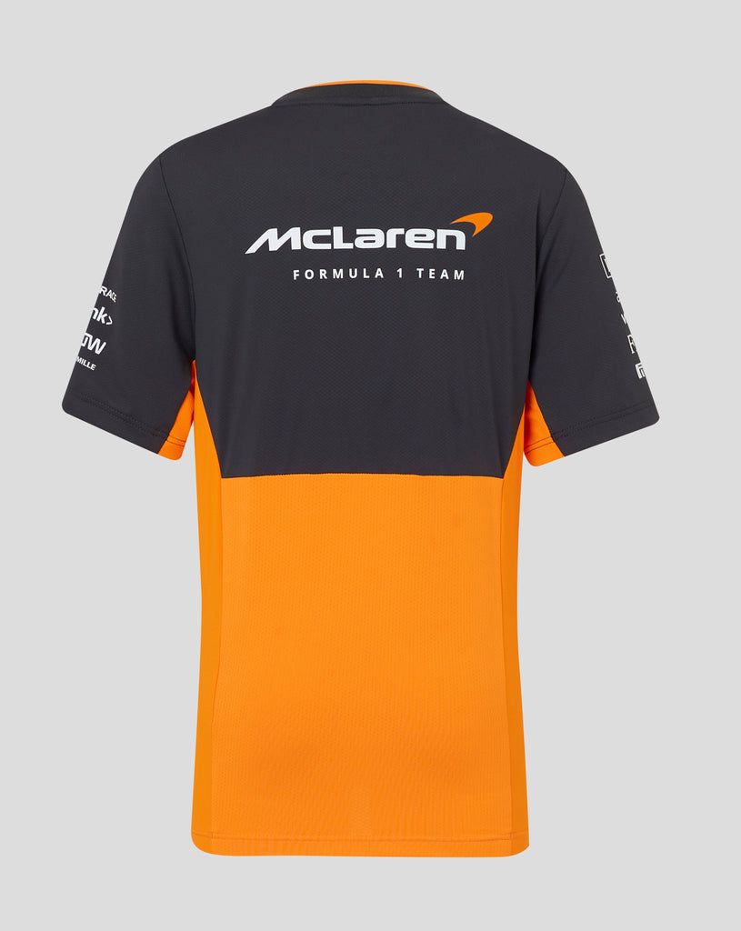 McLaren F1 Kids 2024 Replica Set Up T-Shirt- Youth Papaya/Phantom T-shirts McLaren-Castore 