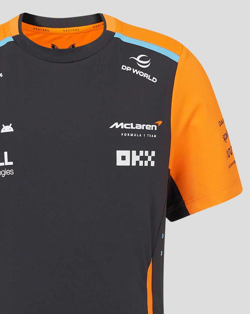 McLaren F1 Kids 2024 Replica Set Up T-Shirt- Youth Papaya/Phantom T-shirts McLaren-Castore 