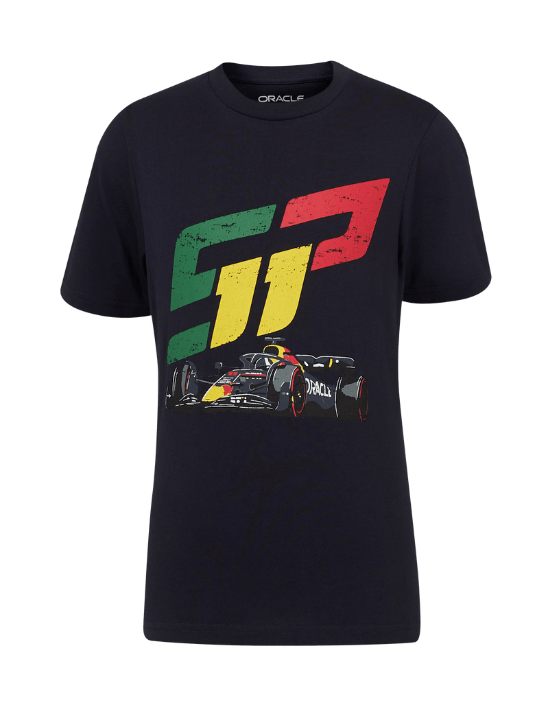 Red Bull Racing F1 Kids Sergio "Checo" Perez Race Car T-Shirt - Youth Navy T-shirts Red Bull Racing 
