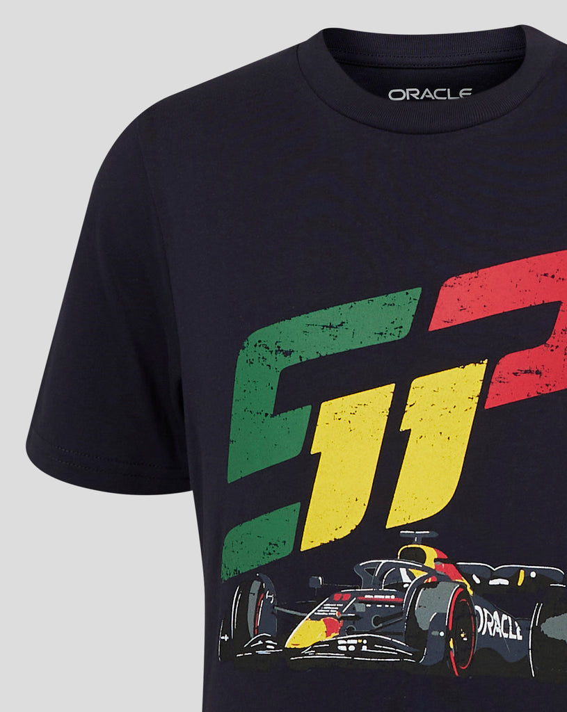 Red Bull Racing F1 Kids Sergio "Checo" Perez Race Car T-Shirt - Youth Navy T-shirts Red Bull Racing 