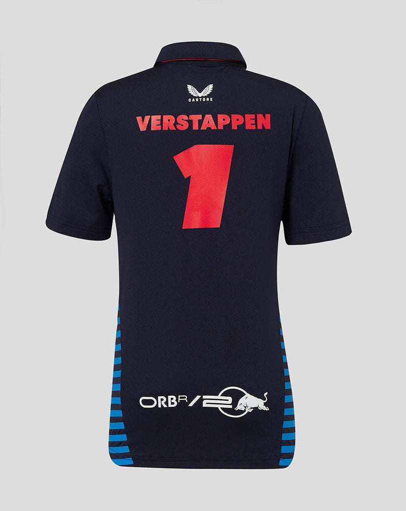 Red Bull Racing F1 Kid's 2024 Max Verstappen Team Polo Shirt- Youth Navy Polos Red Bull Racing 