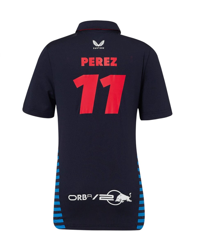 Red Bull Racing F1 Kid's 2024 Sergio "Checo" Perez Team Polo Shirt- Youth Navy Polos Red Bull Racing 