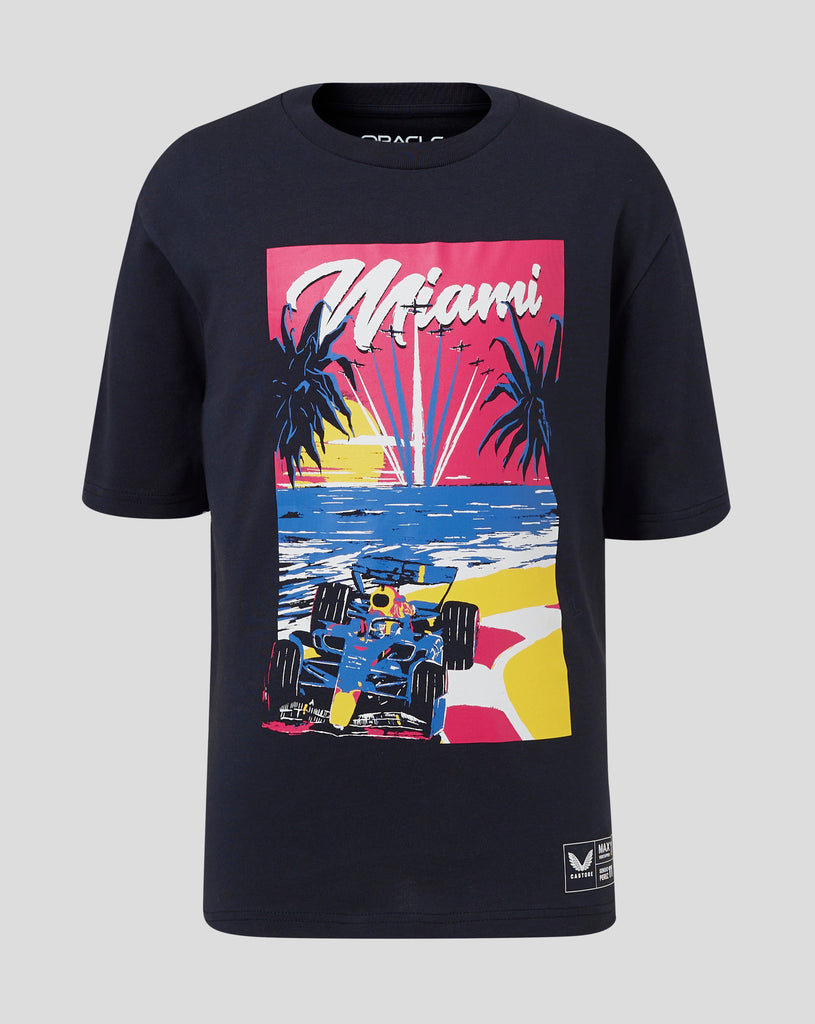 Red Bull Racing F1 Kids Special Edition Miami GP Oversized T-Shirt-Youth Navy T-shirts Red Bull Racing 