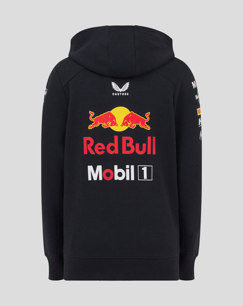 Red Bull Racing F1 Kid's 2025 Team Pullover Hoodie- Youth Navy Hoodies Red Bull Racing 