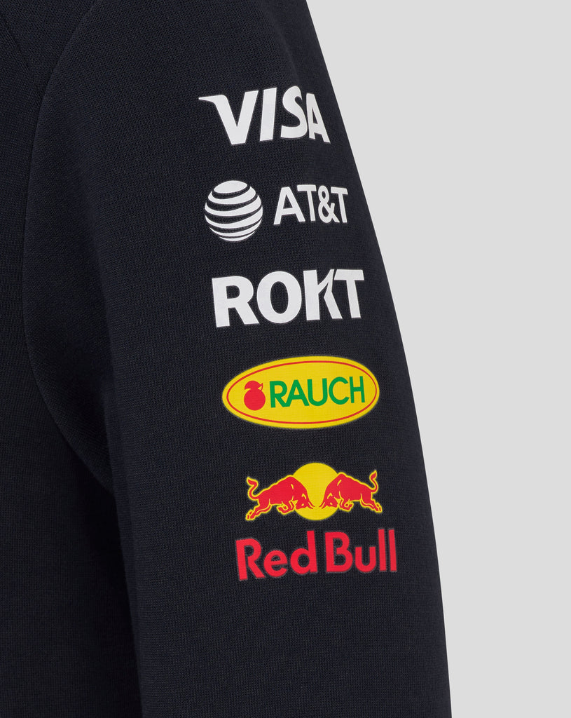 Red Bull Racing F1 Kid's 2025 Team Pullover Hoodie- Youth Navy Hoodies Red Bull Racing 