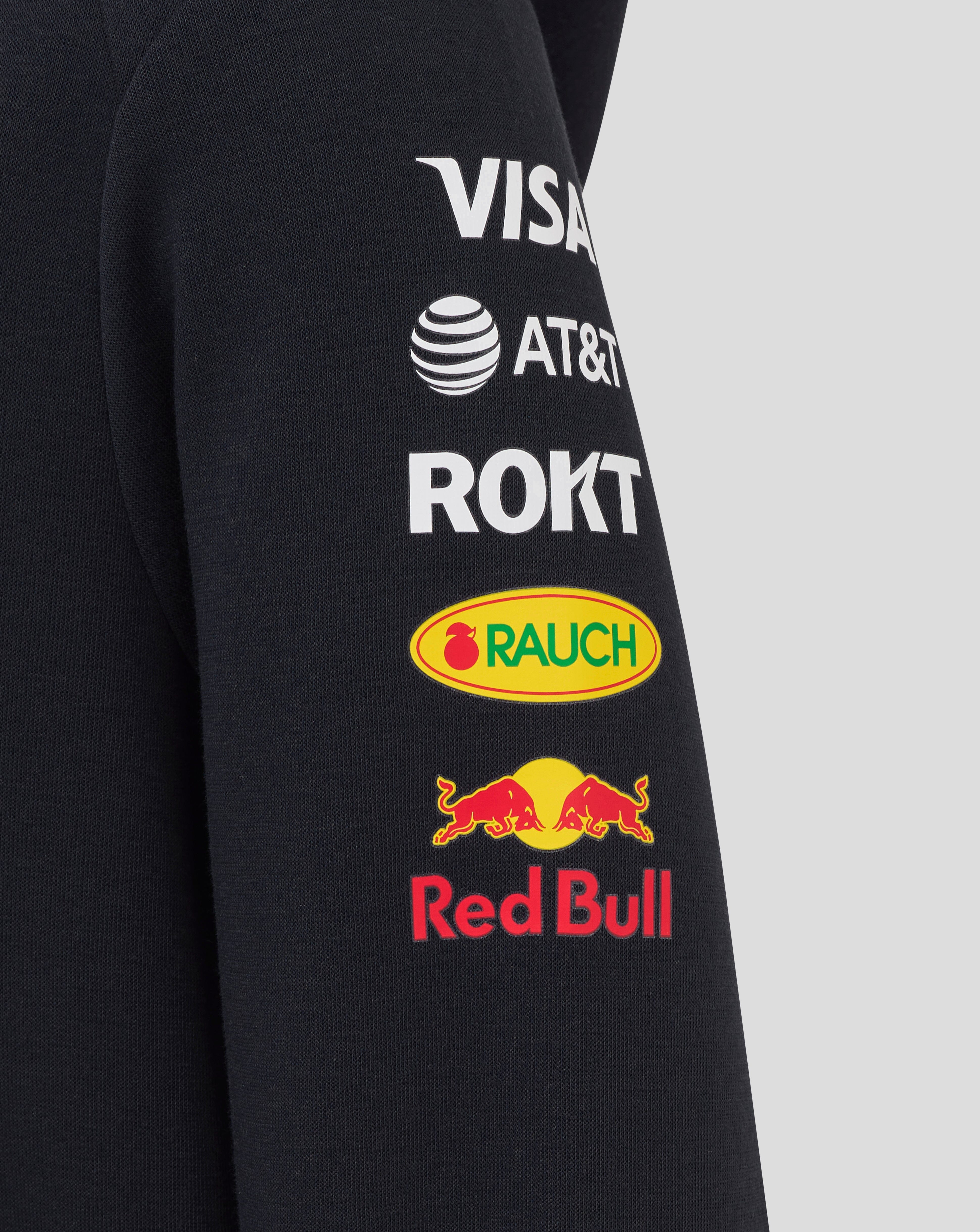 Red Bull Racing F1 Kid's 2025 Team Full Zip Hoodie- Youth Navy Hoodies Red Bull Racing 