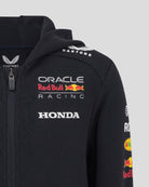 Red Bull Racing F1 Kid's 2025 Team Full Zip Hoodie- Youth Navy Hoodies Red Bull Racing 