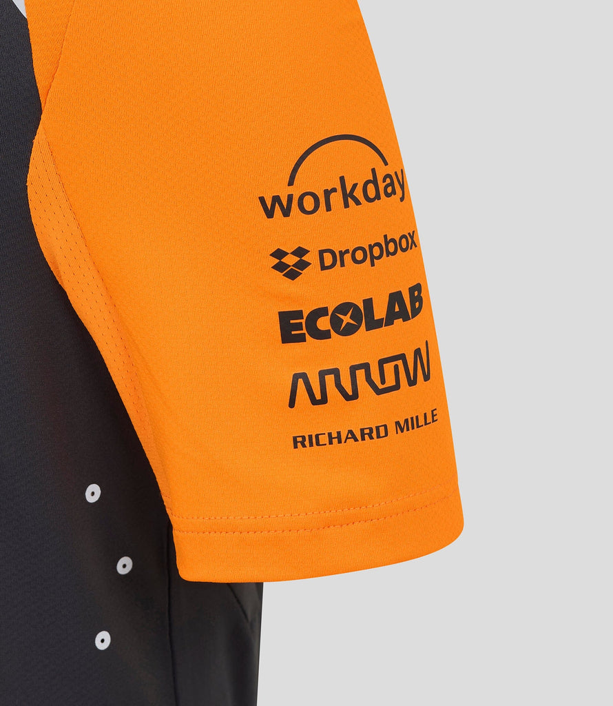 McLaren F1 Kids 2025 Lando Norris Team Set Up T-Shirt- Youth Papaya/Phantom T-shirts McLaren-Castore 