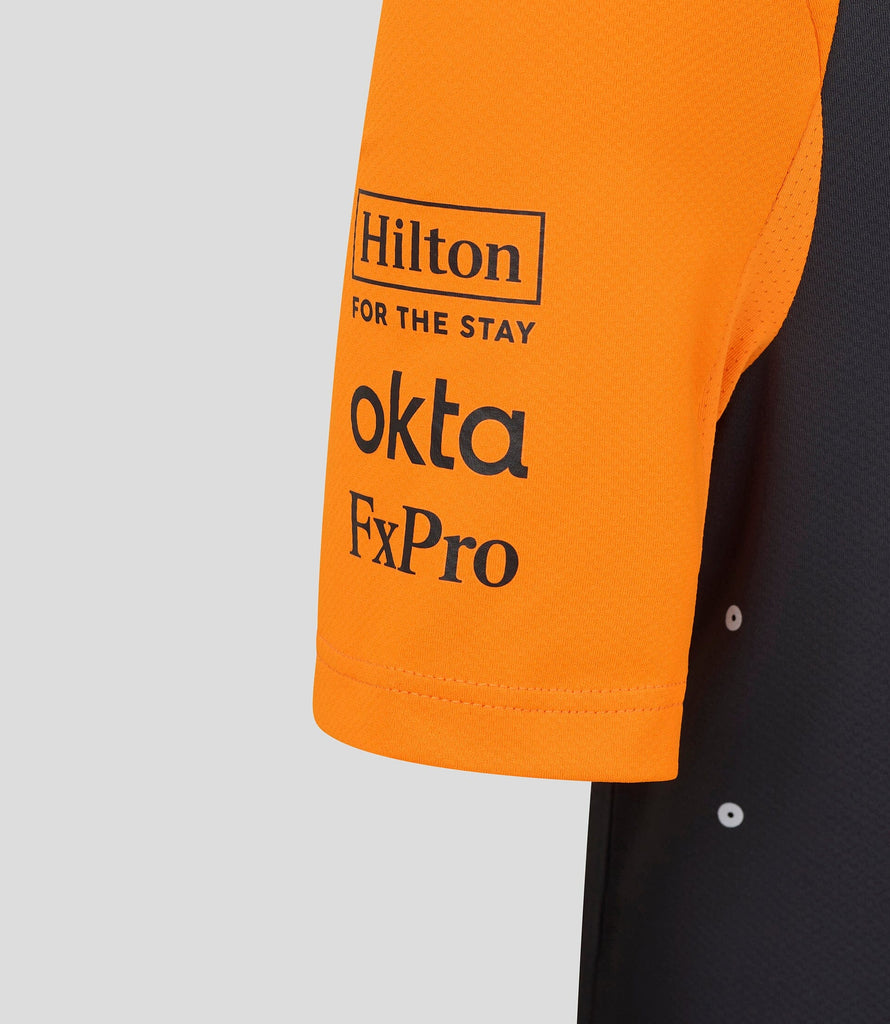 McLaren F1 Kids 2025 Lando Norris Team Set Up T-Shirt- Youth Papaya/Phantom T-shirts McLaren-Castore 