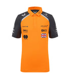 McLaren F1 Kids 2025 Lando Norris Drivers Polo Shirt- Youth Papaya Polos McLaren-Castore 