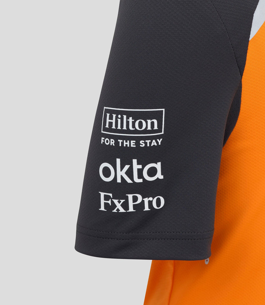 McLaren F1 Kids 2025 Oscar Piastri Team Drivers Polo Shirt- Youth Papaya Polos McLaren-Castore 