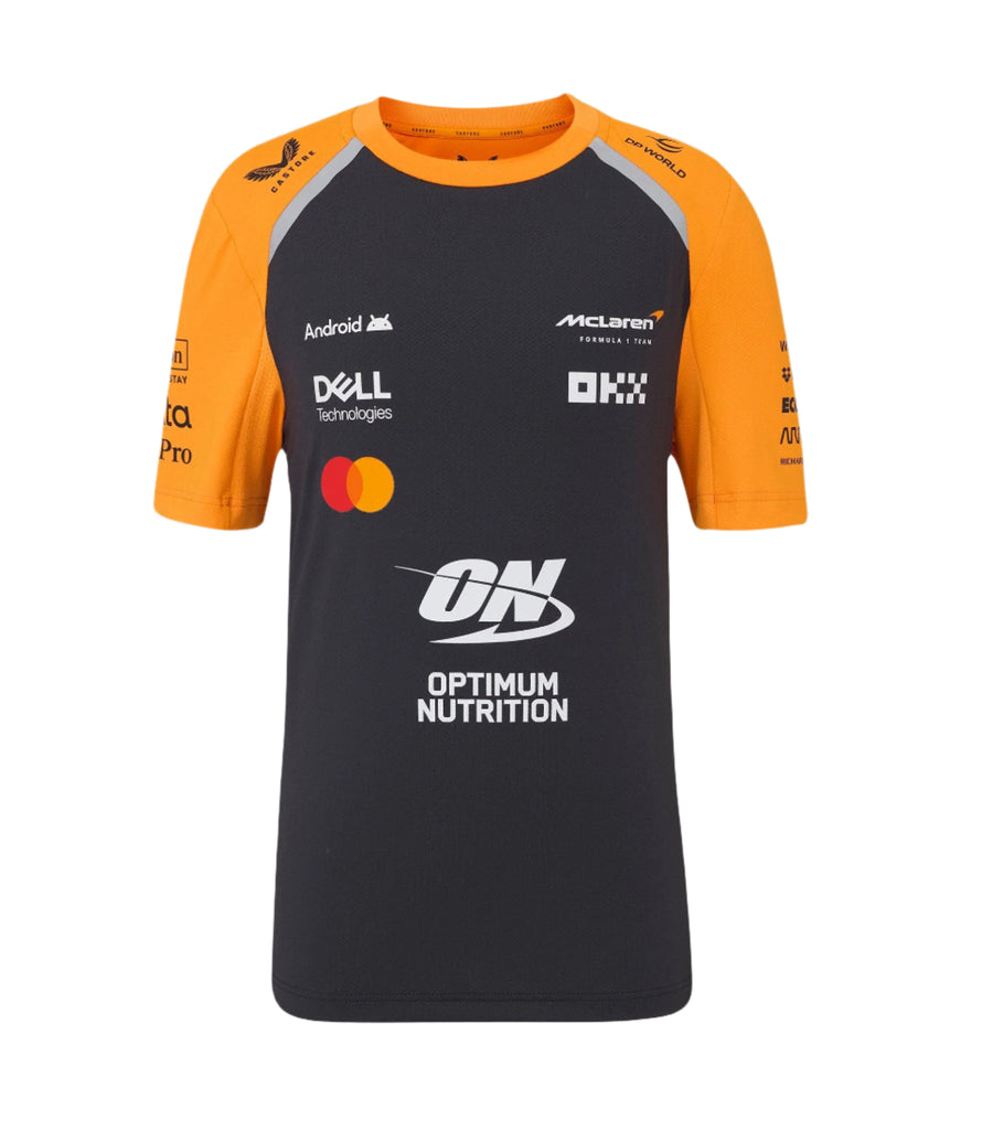 McLaren F1 Kids 2025 Team Set Up T-Shirt- Youth Papaya/Phantom T-shirts McLaren-Castore S Phantom 