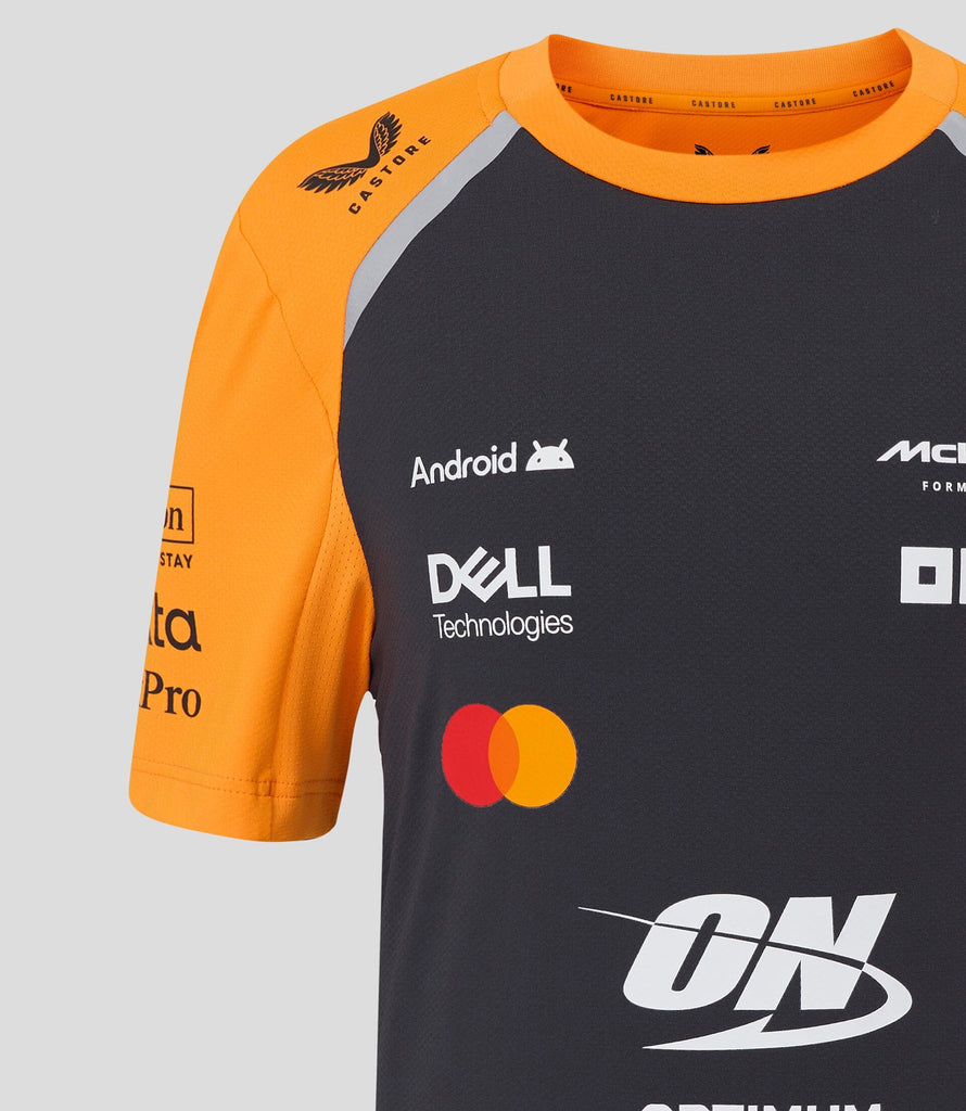 McLaren F1 Kids 2025 Team Set Up T-Shirt- Youth Papaya/Phantom T-shirts McLaren-Castore 
