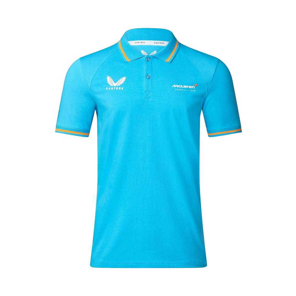 McLaren F1 Men's Lifestyle Polo Shirt- Black/Gray/Blue/White Polos McLaren-Castore 