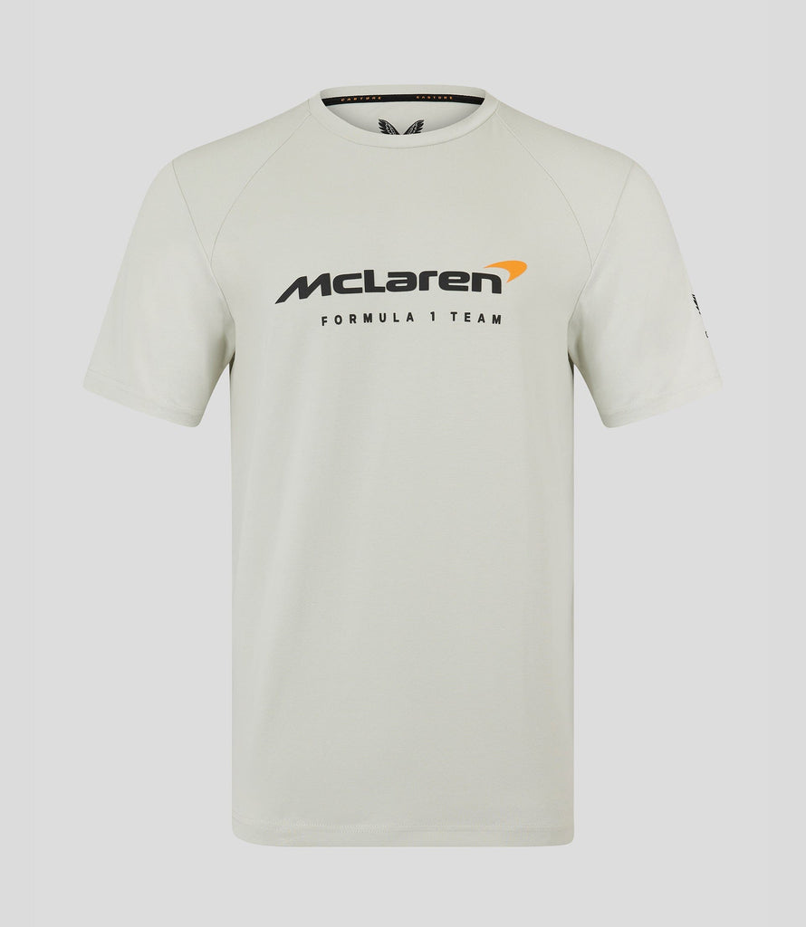 McLaren F1 Men's Lifestyle T-Shirt- Black/Dark Gray/Light Gray/Papaya/Blue/White T-shirts McLaren-Castore S Light Gray 