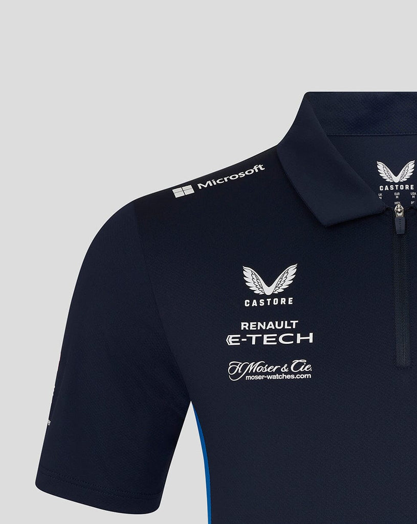 Alpine Racing F1 2025 Men's Team Polo Shirt- Navy Polos Alpine 