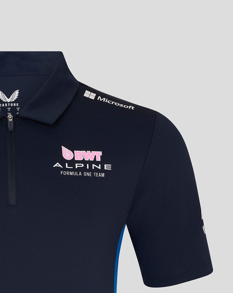 Alpine Racing F1 2025 Men's Team Polo Shirt- Navy Polos Alpine 