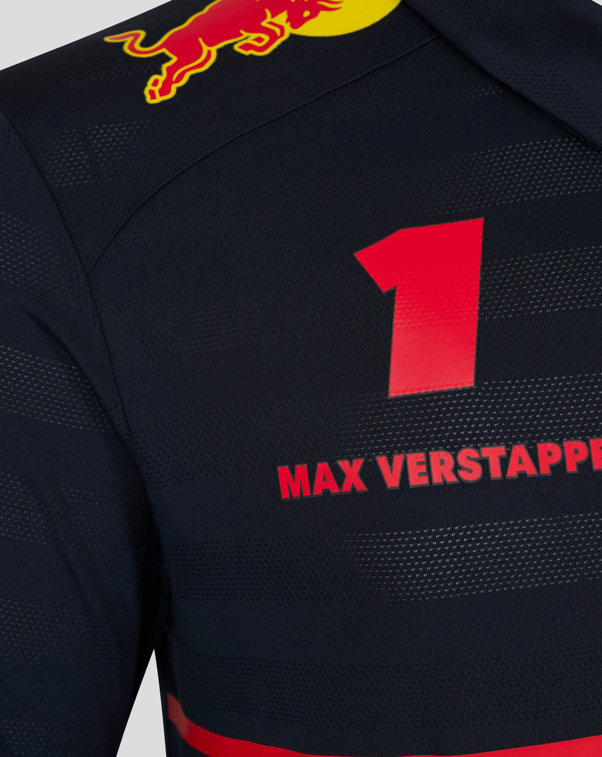 Red Bull Racing F1 Men's 2025 Max Verstappen Team Polo Shirt- Navy Polos Red Bull Racing 
