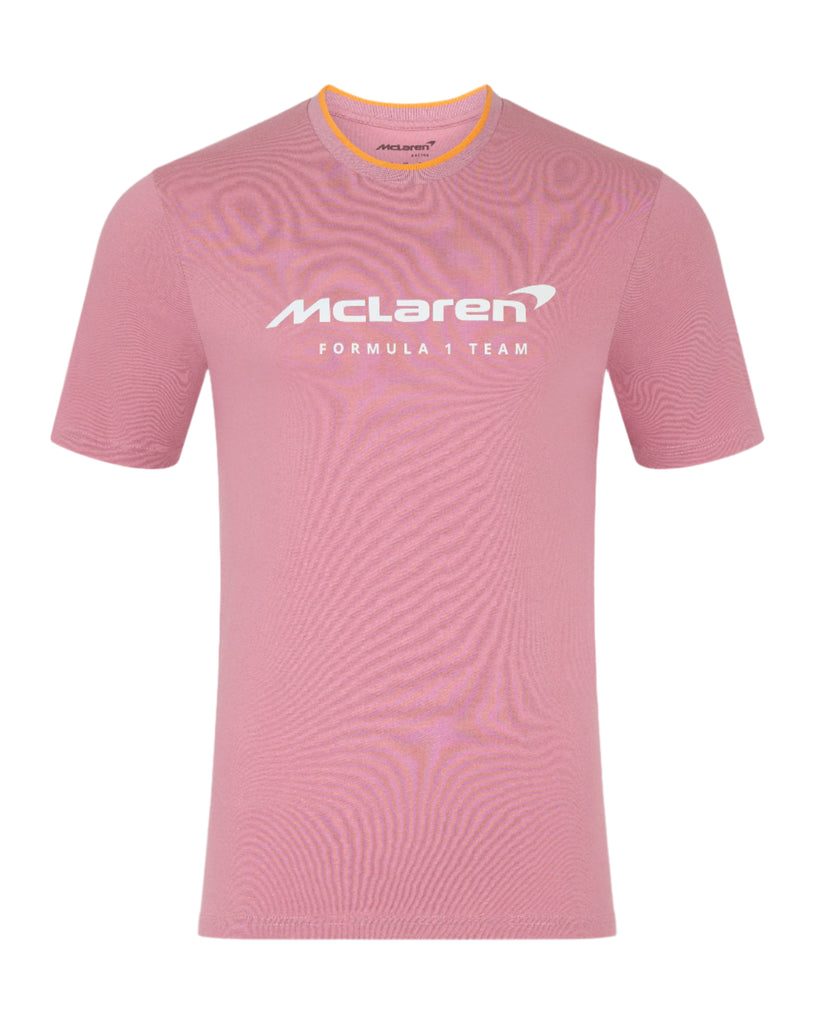 McLaren F1 Men's Core Essentials Logo T-Shirt - White/Black/Orange/Green/Pink T-shirts McLaren-Castore XS Pink 