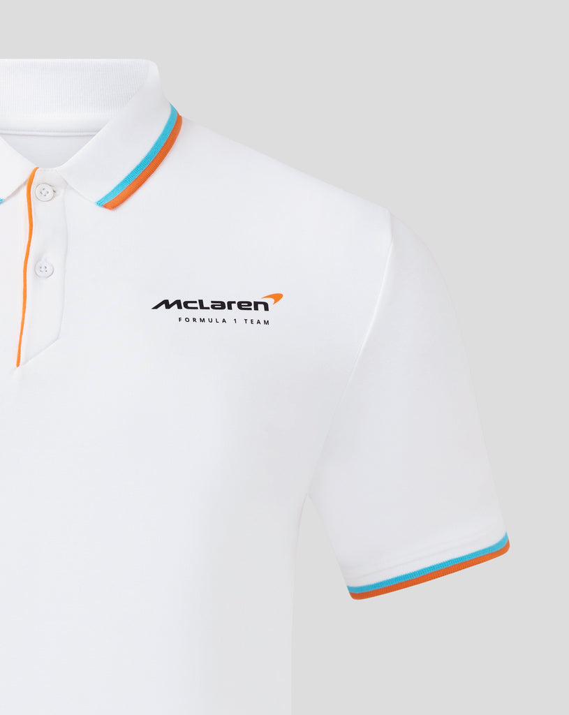 McLaren F1 Men's Core Essential Polo - White/Black Polos McLaren-Castore 