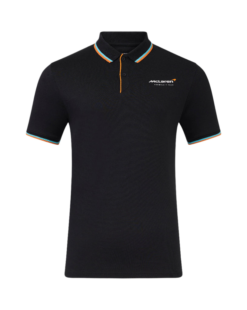 McLaren F1 Men's Core Essential Polo - White/Black Polos McLaren-Castore XS Black 