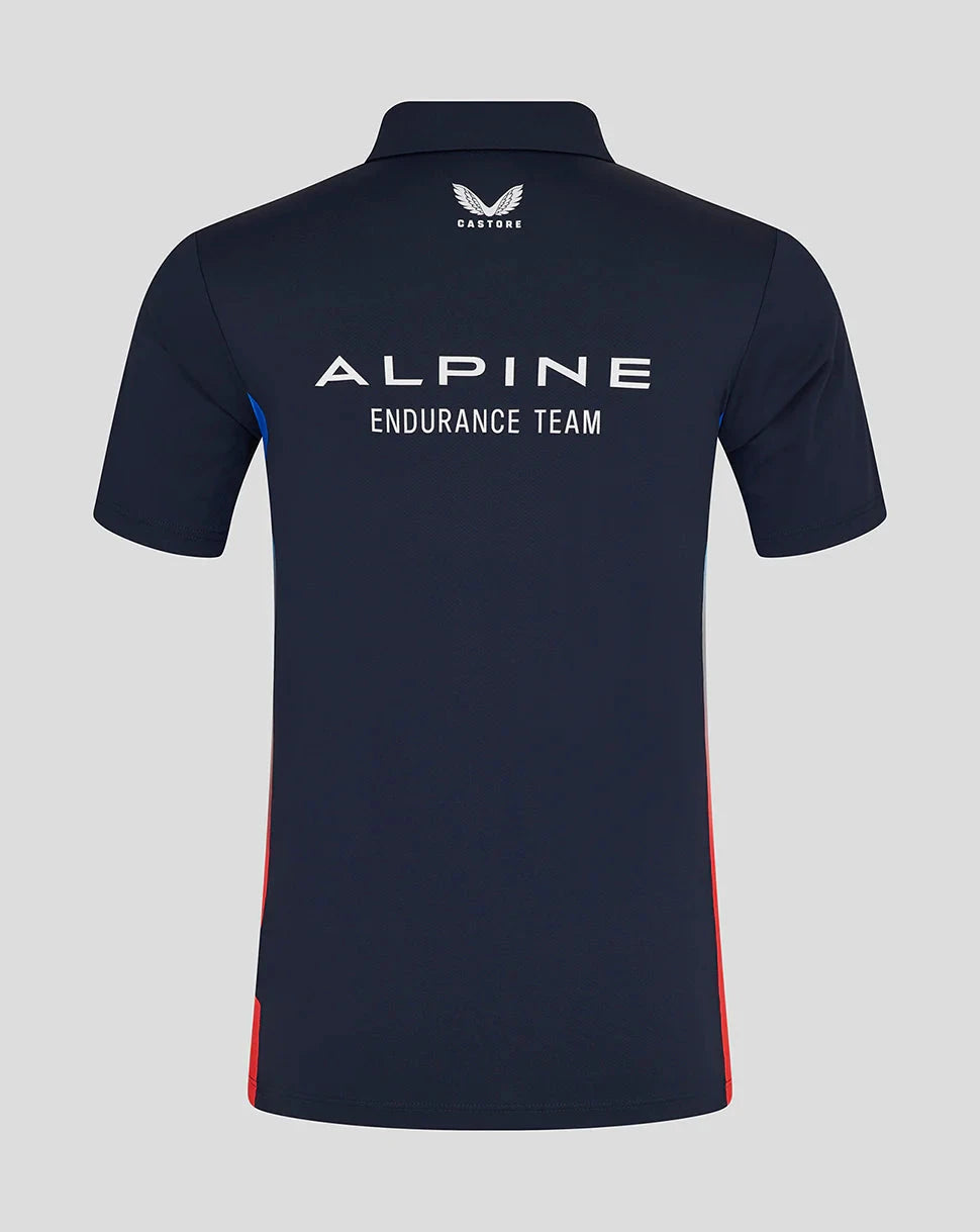 Alpine Racing WEC 2025 Men's Team Polo Shirt- Navy Polos Alpine WEC 