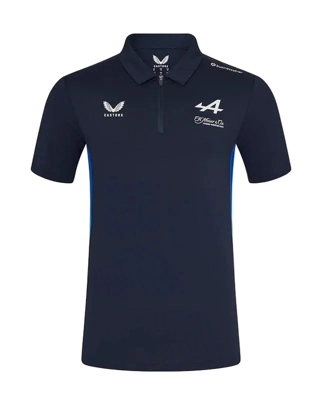 Alpine Racing WEC 2025 Men's Team Polo Shirt- Navy Polos Alpine WEC 