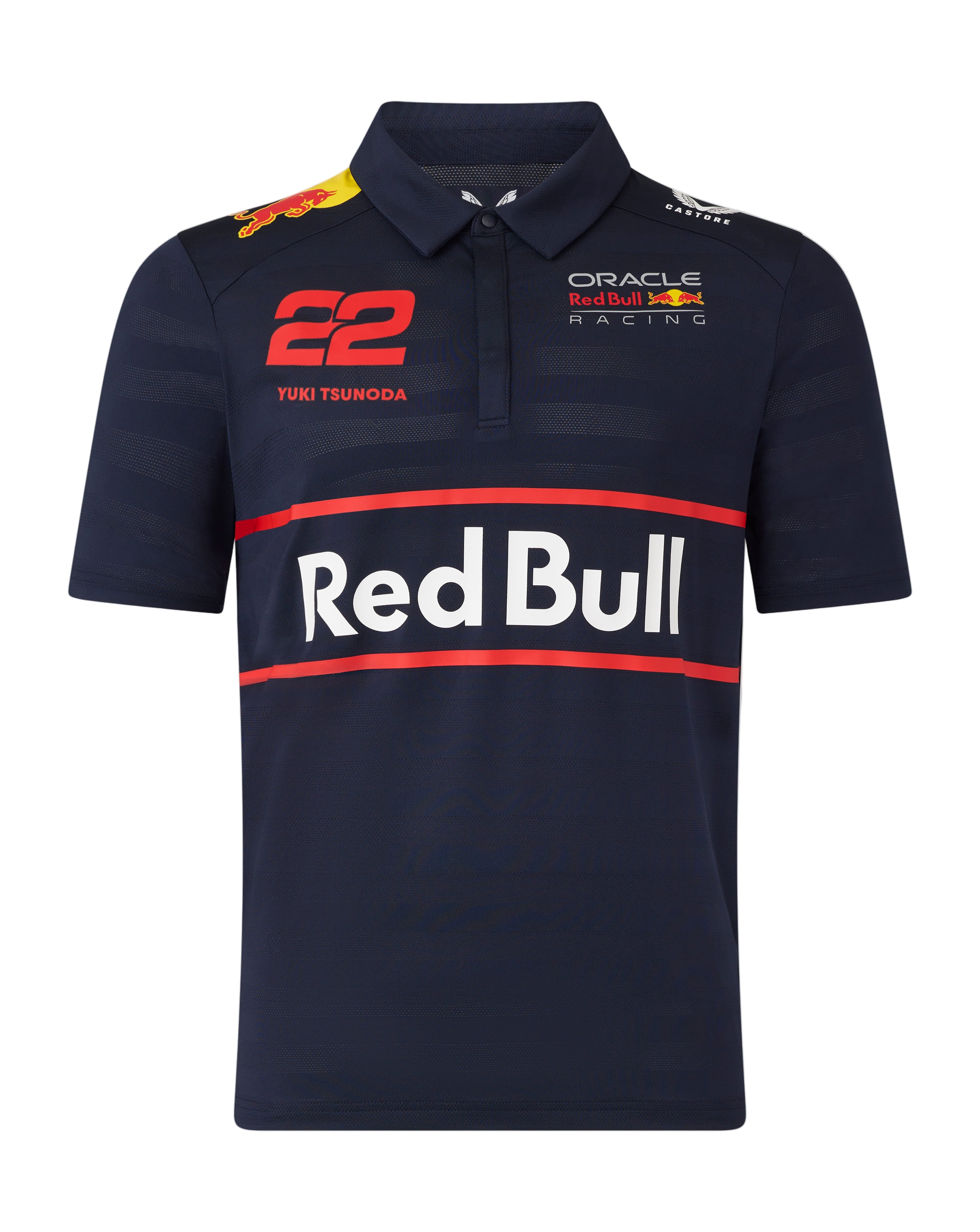 Red Bull Racing F1 Men's 2025 Yuki Tsunoda Team Polo Shirt- Navy