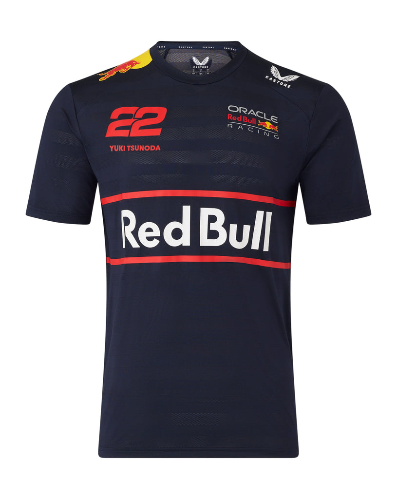 Red Bull Racing F1 Men's 2025 Yuki Tsonoda Team T-Shirt- Navy T-shirts Red Bull Racing 