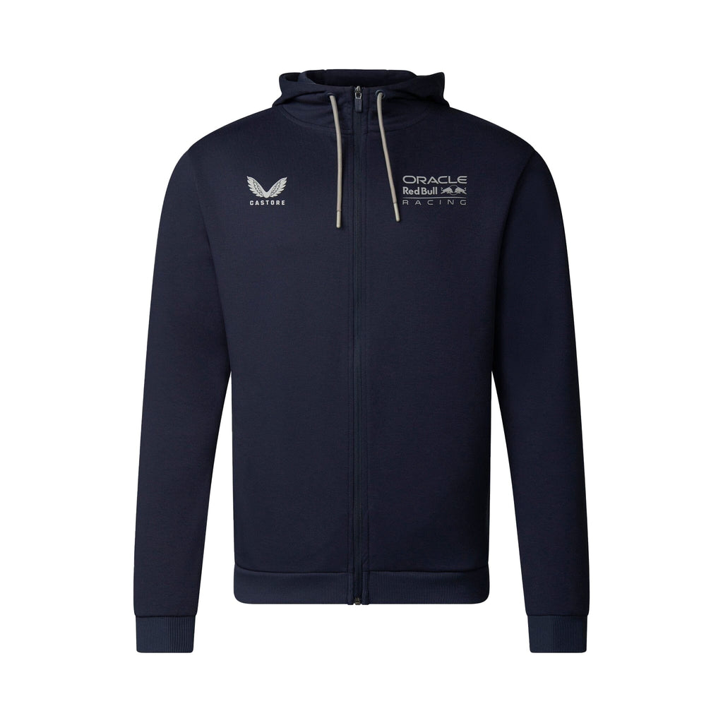 Red Bull Racing F1 Men's Lifestyle Full Zip Hoodie - Flame Scarlet/Night Sky Hoodies Red Bull Racing 