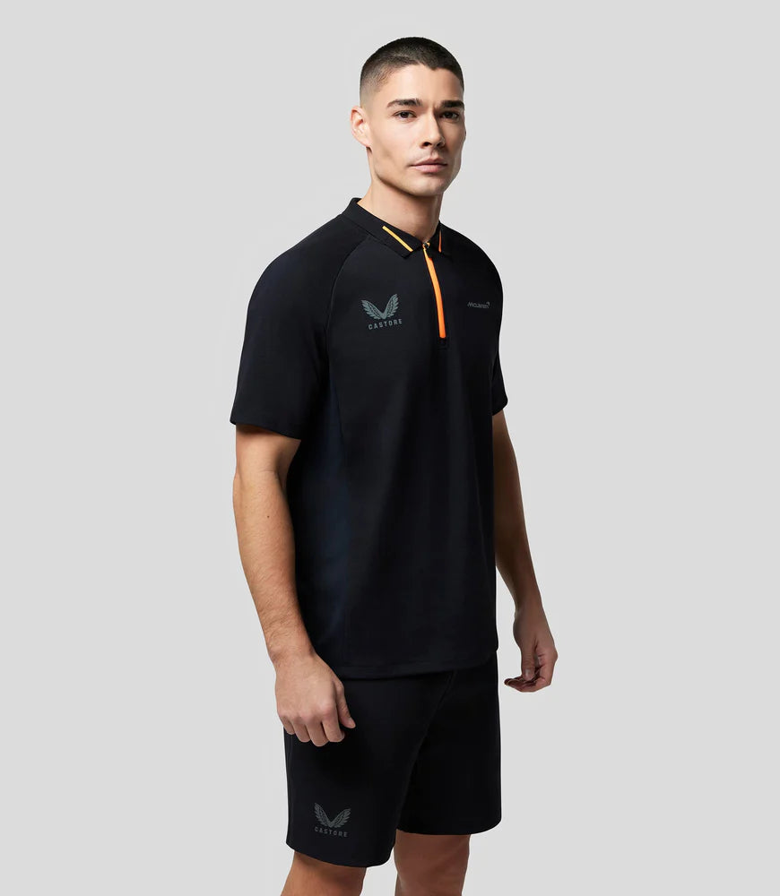McLaren F1 Men's Performance Polo Shirt - Phantom/Harbor Mist Polos McLaren-Castore 
