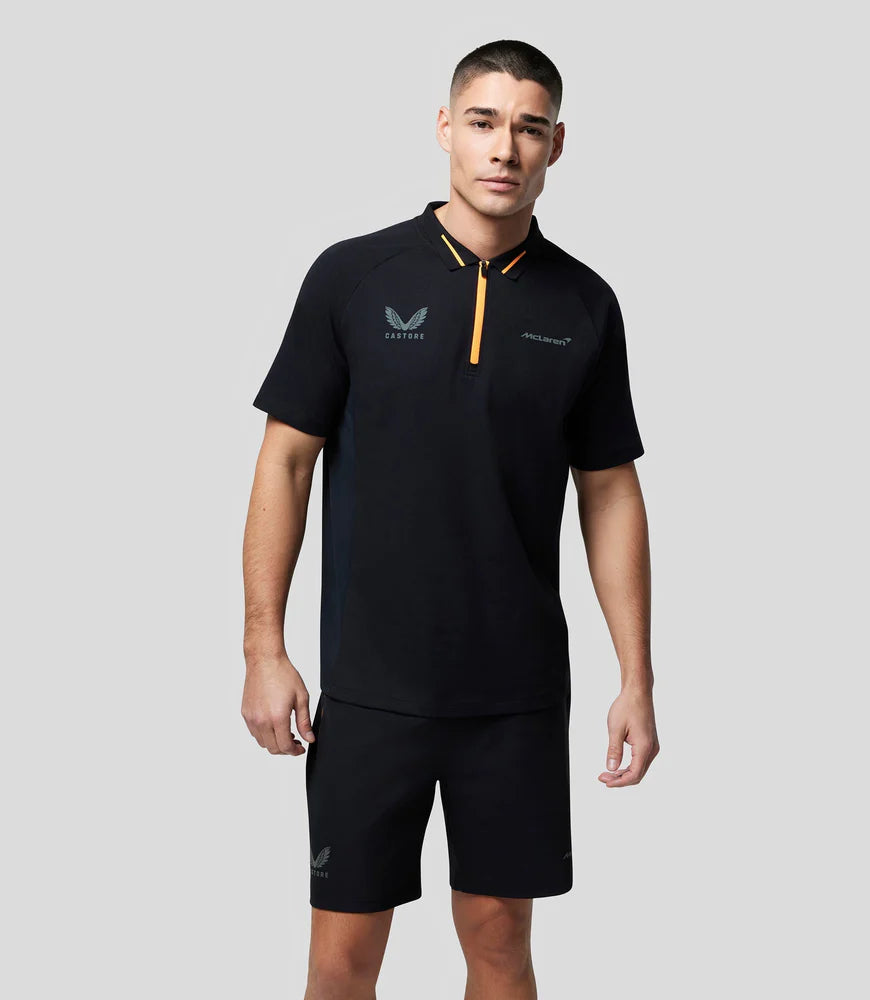 McLaren F1 Men's Performance Polo Shirt - Phantom/Harbor Mist Polos McLaren-Castore 