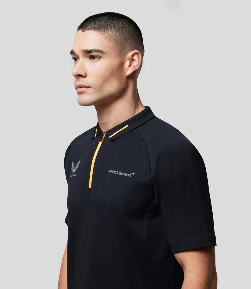 McLaren F1 Men's Performance Polo Shirt - Phantom/Harbor Mist Polos McLaren-Castore 