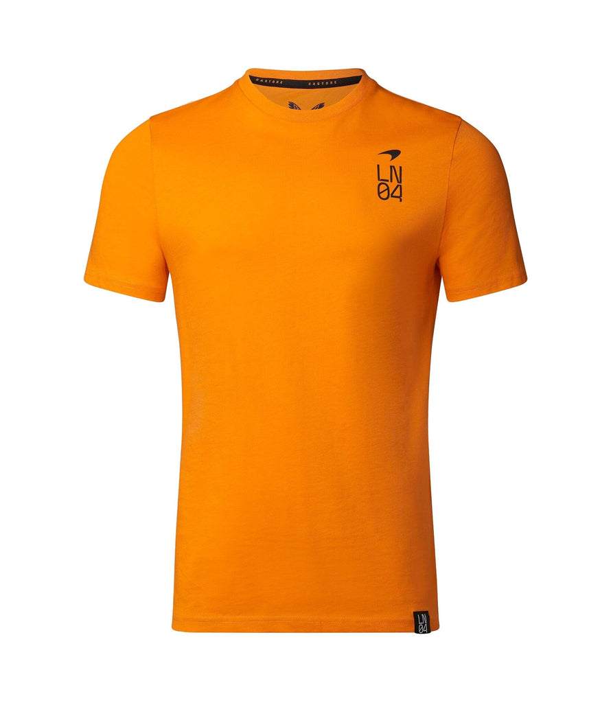 McLaren F1 Lando Norris Men's Core Essential T-Shirt- Anthracite/Orange/Blue T-shirts McLaren-Castore 