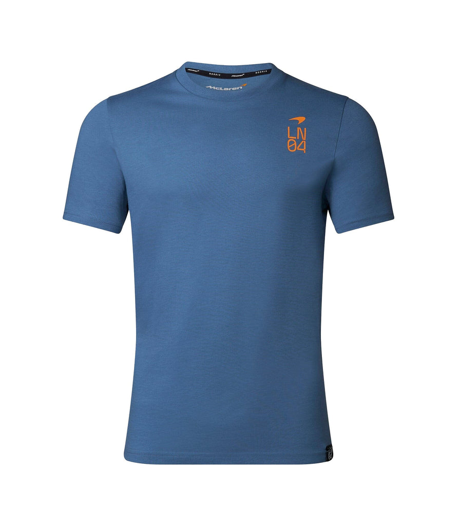 McLaren F1 Lando Norris Men's Core Essential T-Shirt- Anthracite/Orange/Blue T-shirts McLaren-Castore 