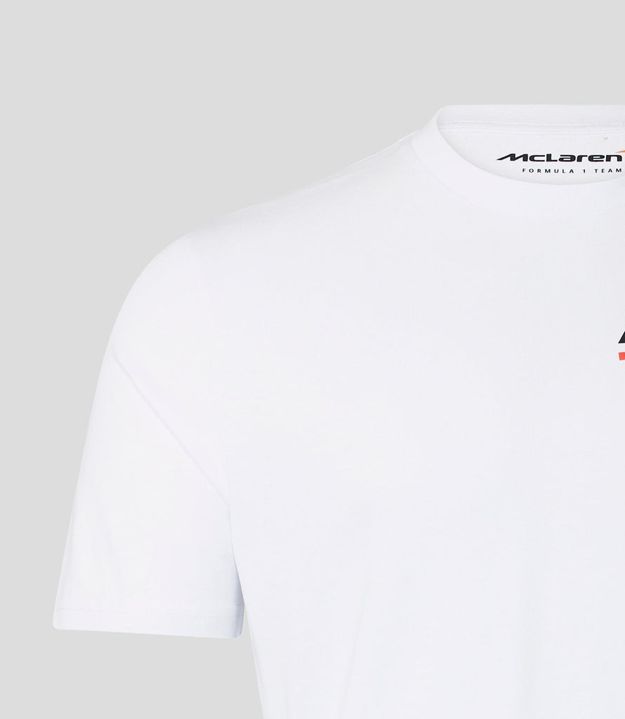 McLaren Racing F1 Special Edition Men's Monaco GP Triple Crown T-Shirt - White T-shirts McLaren-Castore 