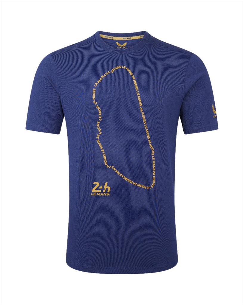 Le Mans 24 Hours Men's Centennial Track T-Shirt - Blue T-shirts Le Mans 24 Hours 