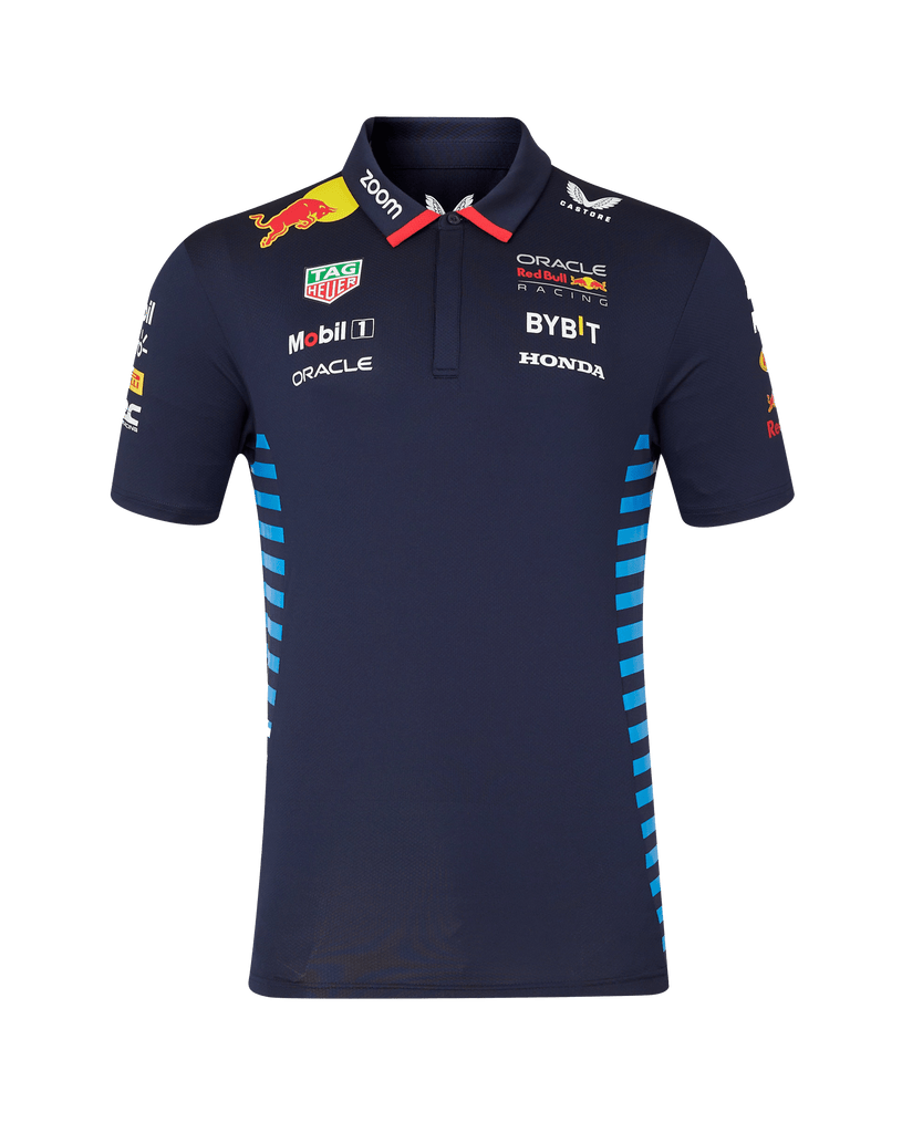 Red Bull Racing F1 Men's 2024 Team Polo Shirt- Navy Polos Red Bull Racing 