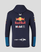 Red Bull Racing F1 Men's 2024 Team Full Zip Hooded Sweatshirt- Navy Hoodies Red Bull Racing 