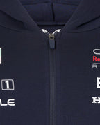 Red Bull Racing F1 Men's 2024 Team Full Zip Hooded Sweatshirt- Navy Hoodies Red Bull Racing 