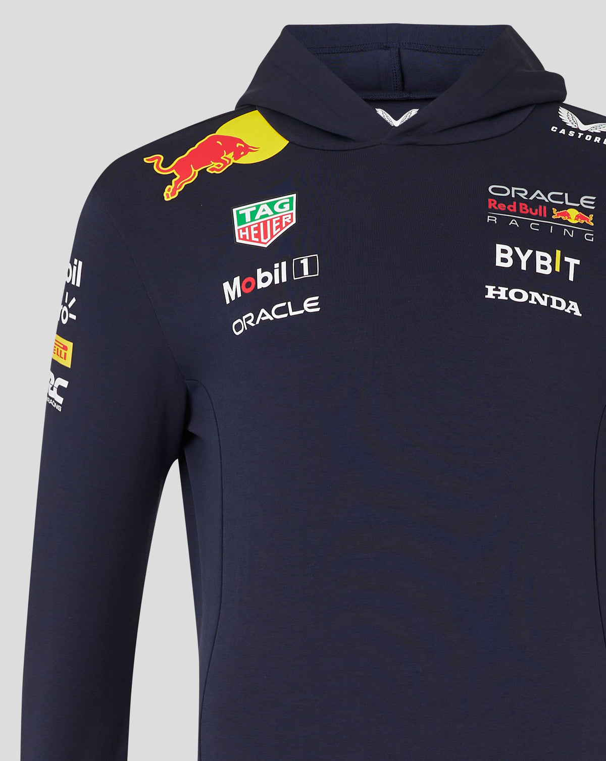 Red Bull Racing F1 Men's 2024 Team Pullover Hoodie- Navy Hoodies Red Bull Racing 
