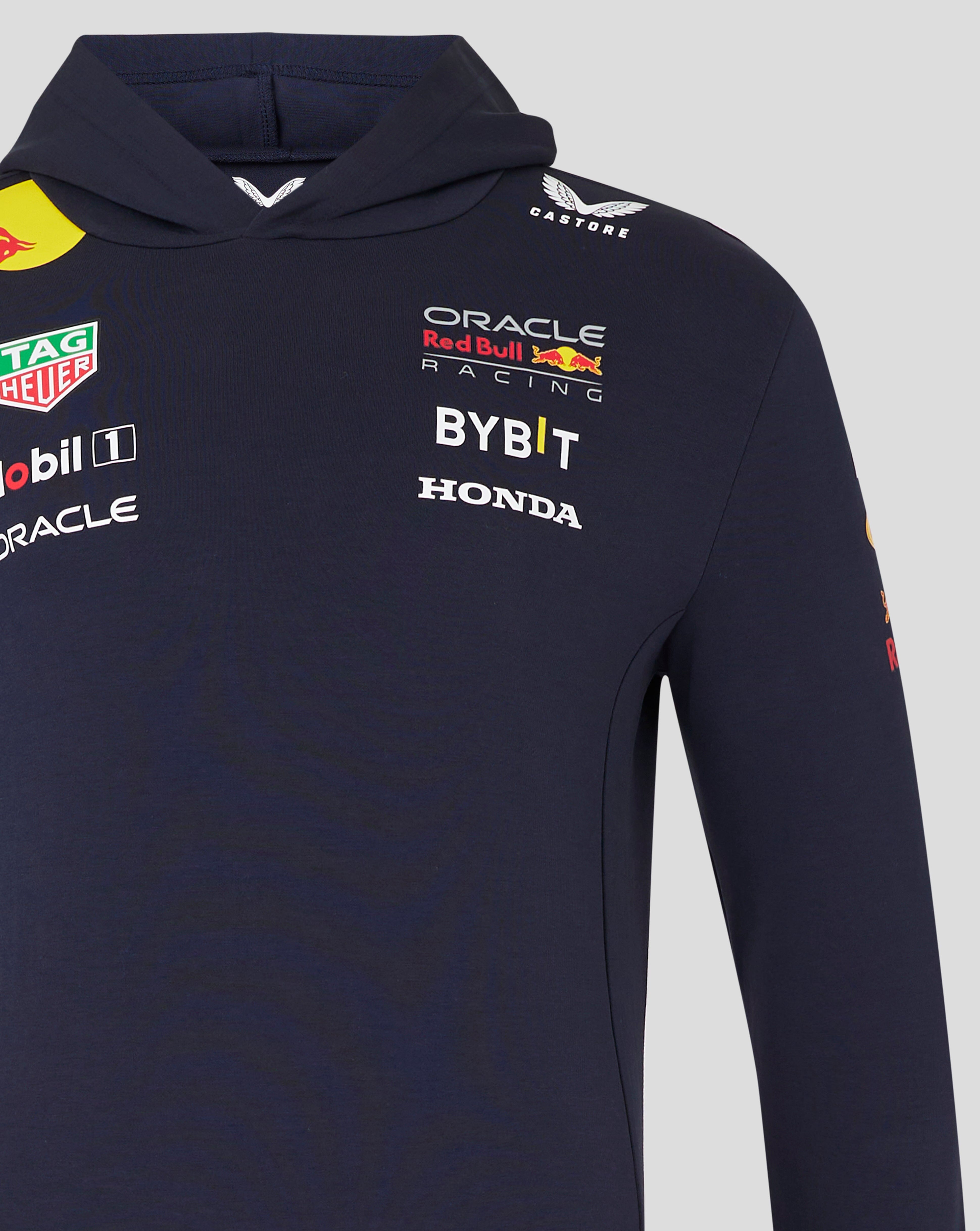 Red Bull Racing F1 Men's 2024 Team Pullover Hoodie- Navy Hoodies Red Bull Racing 