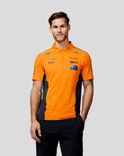 McLaren F1 Men's Oscar Piastri Team Drivers Polo Shirt - Papaya Polos McLaren-Castore 