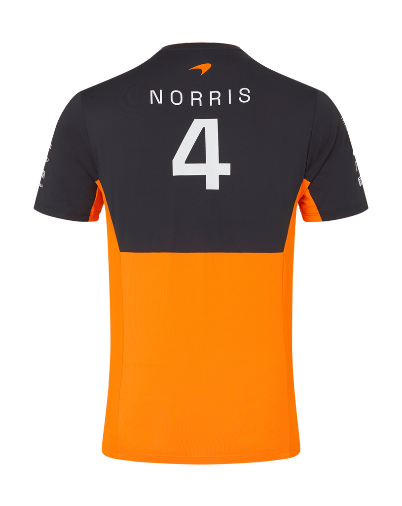McLaren F1 2024 Men's Lando Norris Team T-Shirt - Papaya/Phantom T-shirts McLaren-Castore 