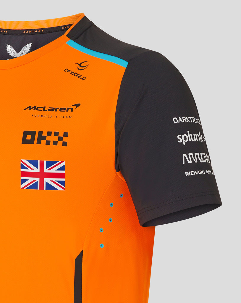 McLaren F1 2024 Men's Lando Norris Team T-Shirt - Papaya/Phantom T-shirts McLaren-Castore 