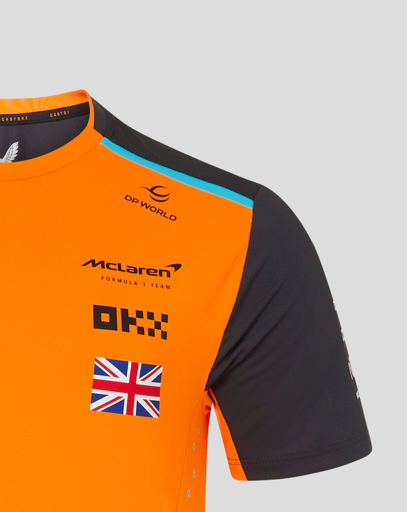 McLaren F1 2024 Men's Lando Norris Team T-Shirt - Papaya/Phantom T-shirts McLaren-Castore 