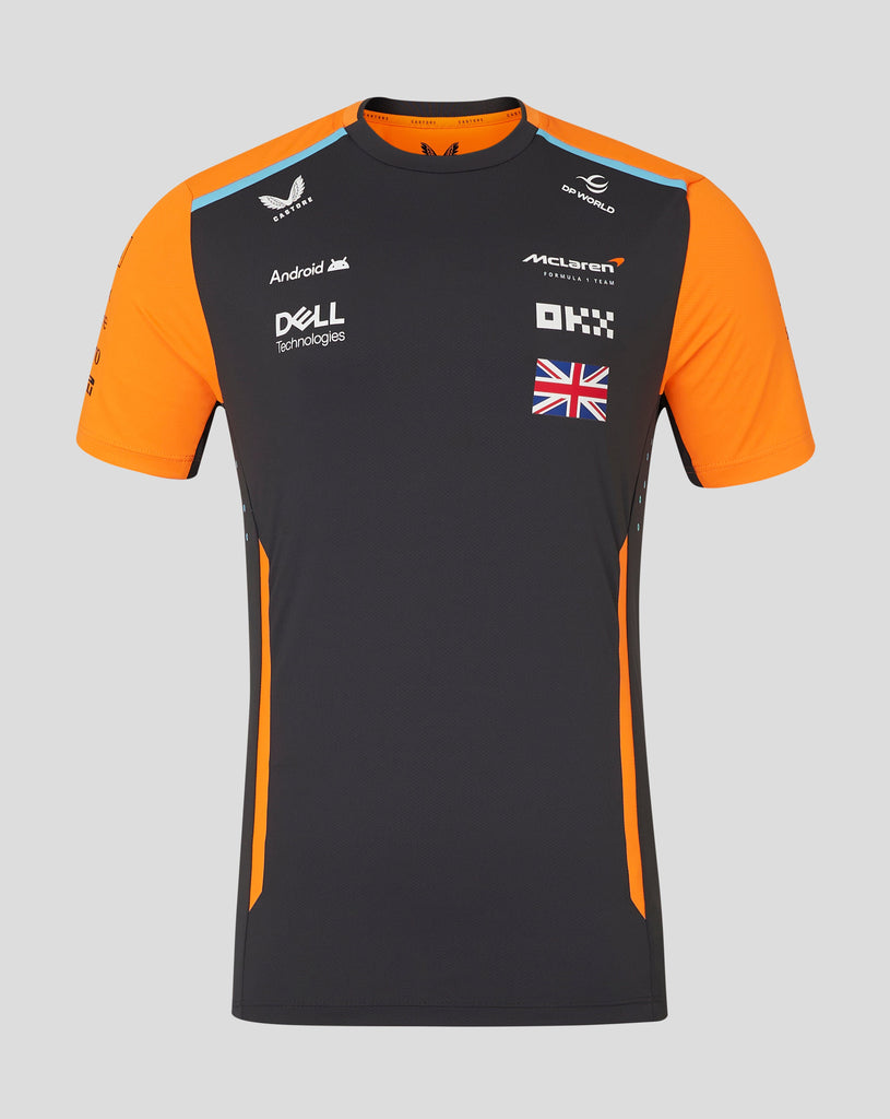 McLaren F1 2024 Men's Lando Norris Team T-Shirt - Papaya/Phantom T-shirts McLaren-Castore S Phantom 