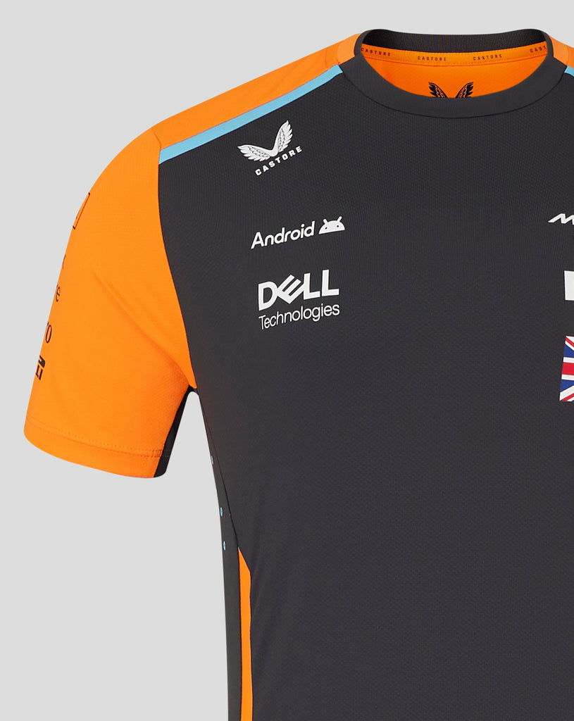 McLaren F1 2024 Men's Lando Norris Team T-Shirt - Papaya/Phantom T-shirts McLaren-Castore 