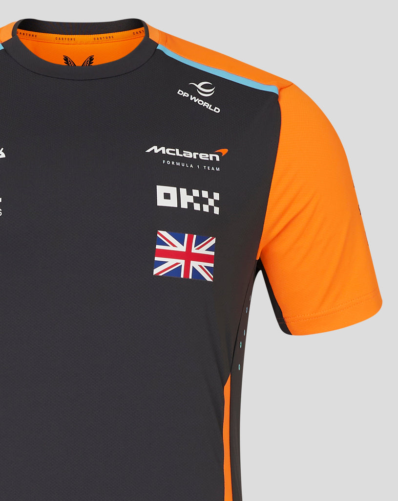 McLaren F1 2024 Men's Lando Norris Team T-Shirt - Papaya/Phantom T-shirts McLaren-Castore 