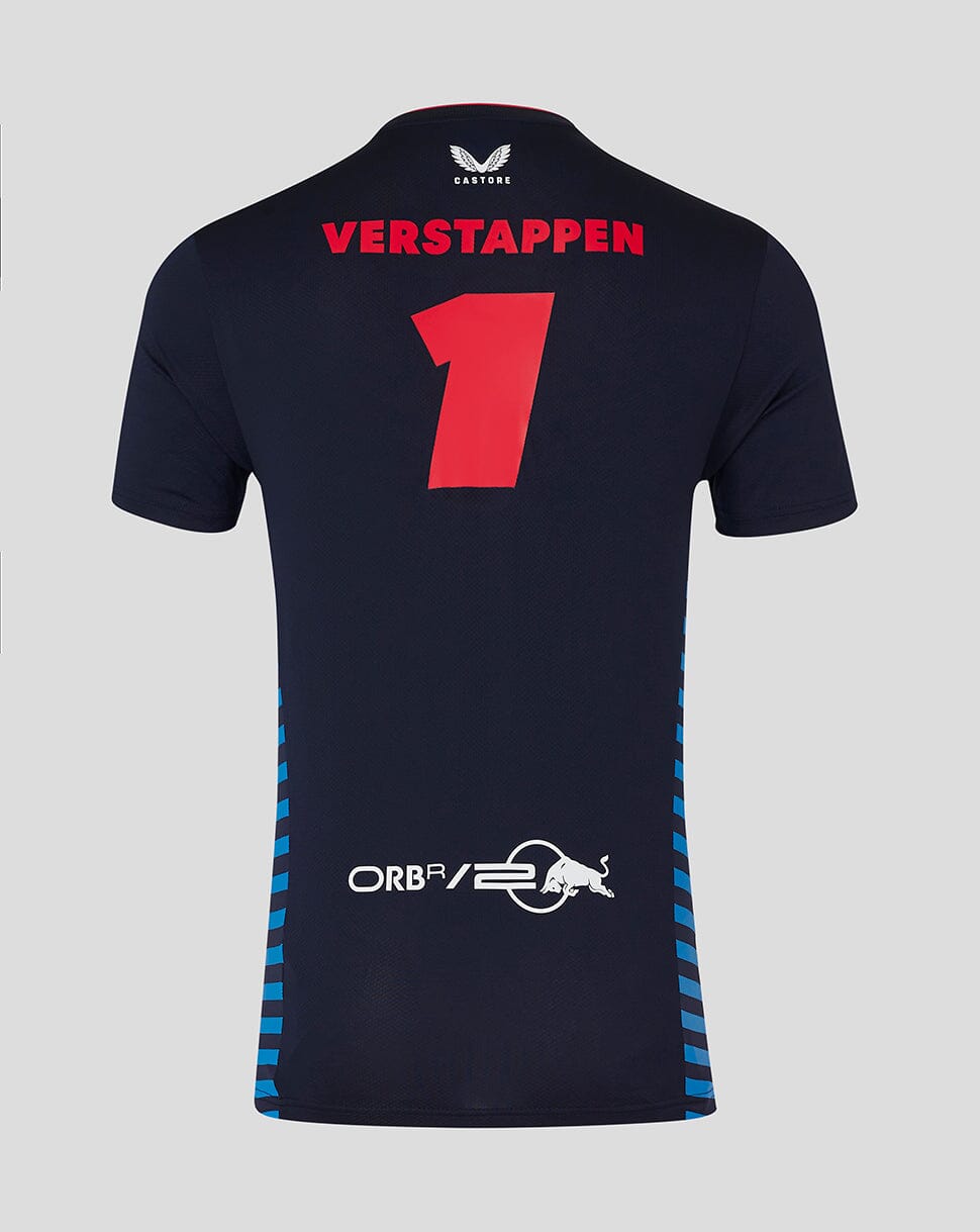 Red Bull Racing F1 Men's 2024 Max Verstappen Team T-Shirt- Navy T-shirts Red Bull Racing 